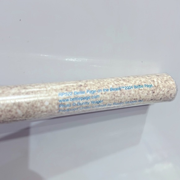 𝅺Bettie Page on the Beach Poster - Picture 2 of 3